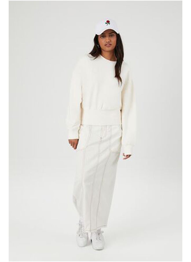 FOREVER 21 French Terry Drop-Sleeve Pullover  - Image 5