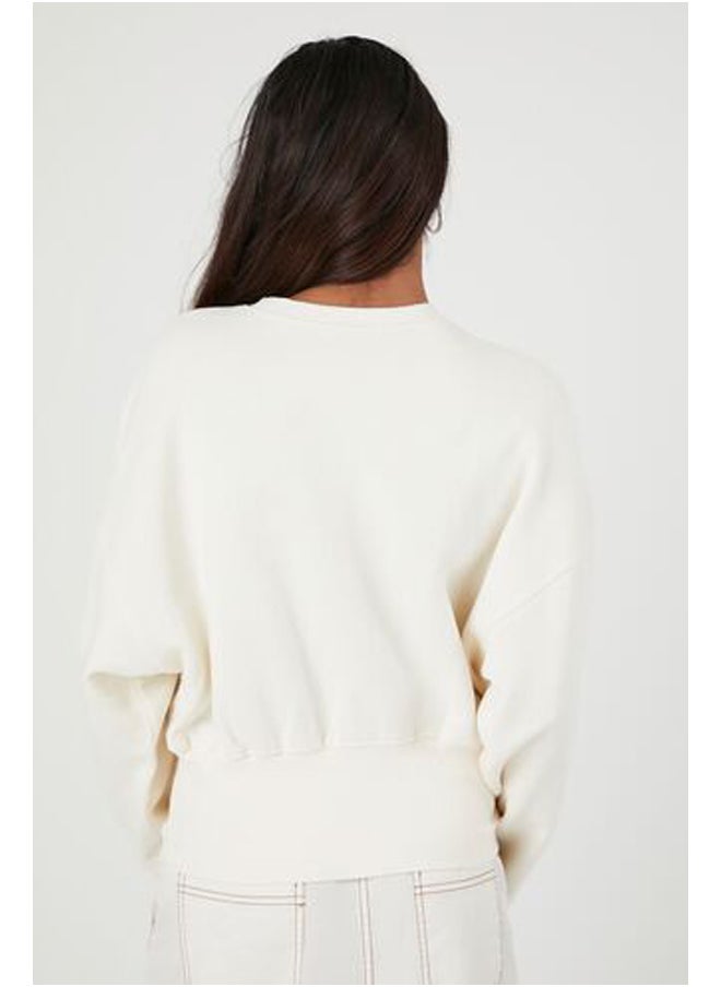FOREVER 21 French Terry Drop-Sleeve Pullover  - Image 4