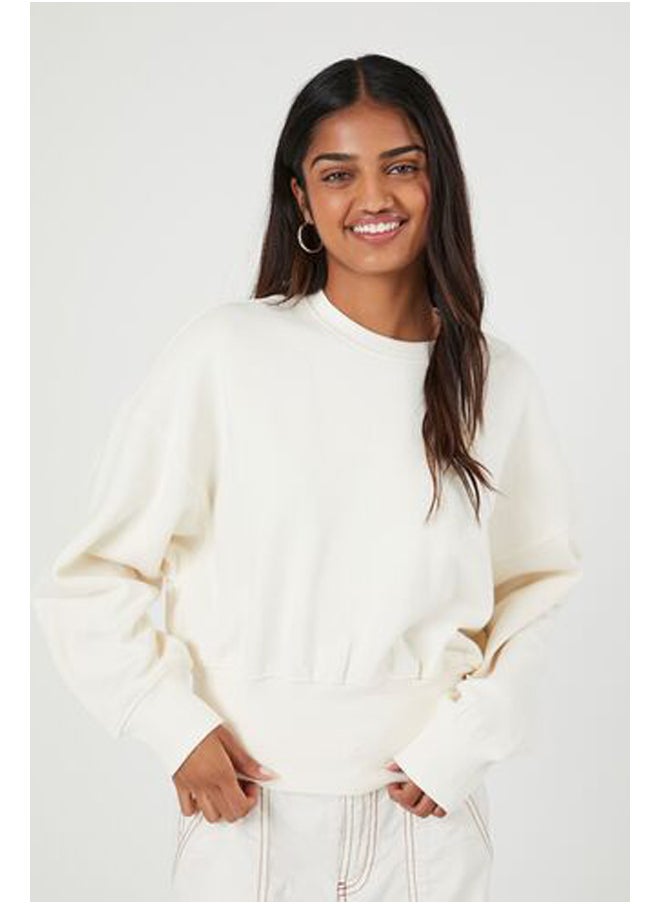 FOREVER 21 French Terry Drop-Sleeve Pullover  - Image 2