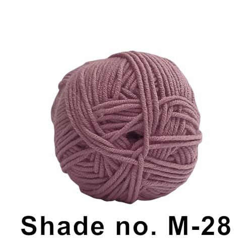 VCR 4ply Drooling Purple Yarn, 100 Grams Hank, 190 Meters Length, Acrylic Ball for Crochet and Knitting, Soft Crosia Threads, Pack of 1 Yarn, Suitable for DIY Crafts - Image 2
