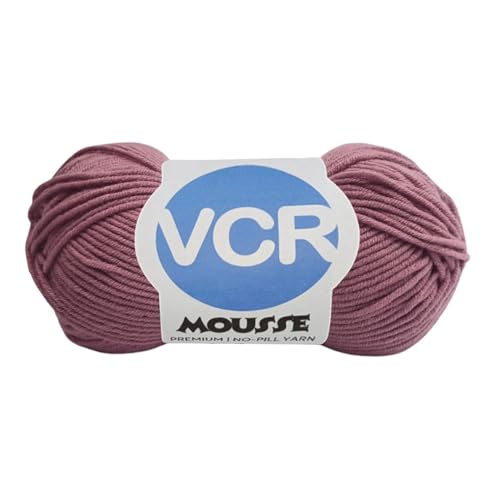 VCR 4ply Drooling Purple Yarn, 100 Grams Hank, 190 Meters Length, Acrylic Ball for Crochet and Knitting, Soft Crosia Threads, Pack of 1 Yarn, Suitable for DIY Crafts - Image 1