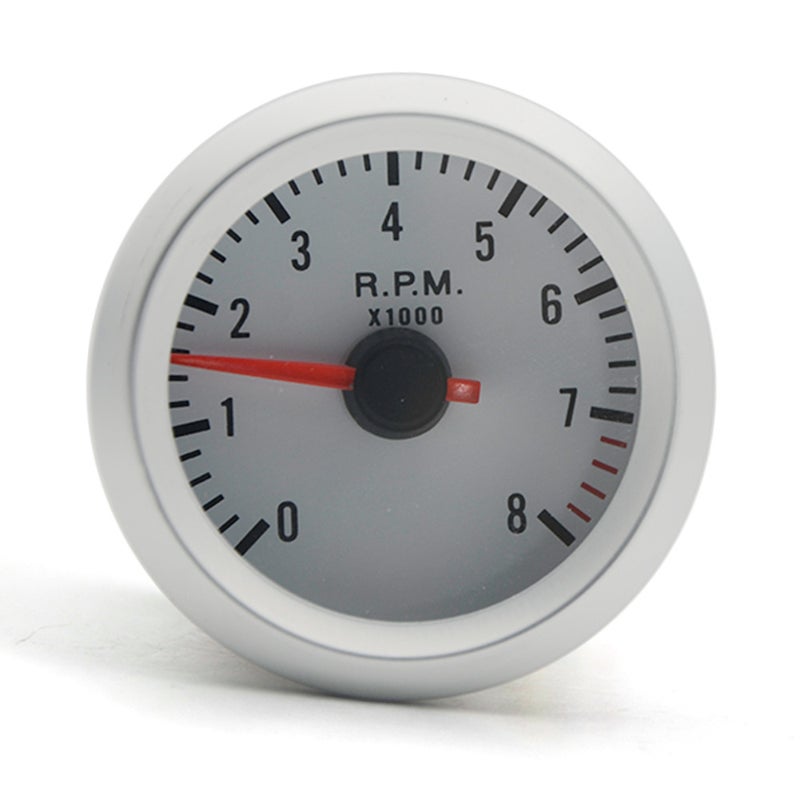 Digital Tachometer Gauge: 52mm LED Display - Premium ABS Material Adjustable Bracket for 12V 1-8 Cylinder Engine Vehicles - Image 2