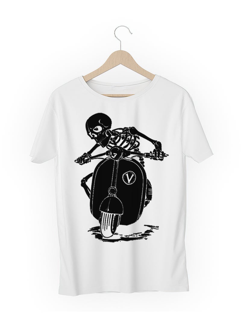 Fashion World Cotton T-shirt Printed with High-quality Skull - Image 3