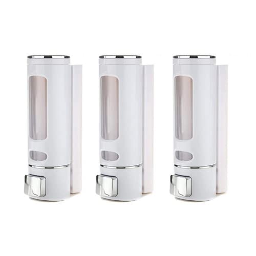 ZAP | Pack of 3 Wall Mount Soap Dispensers – 500ml Transparent Liquid Soap, Hand Wash & Sanitizer Dispenser | Durable Plastic Pump Containers for Bathroom, Kitchen, Home & Office - Image 1