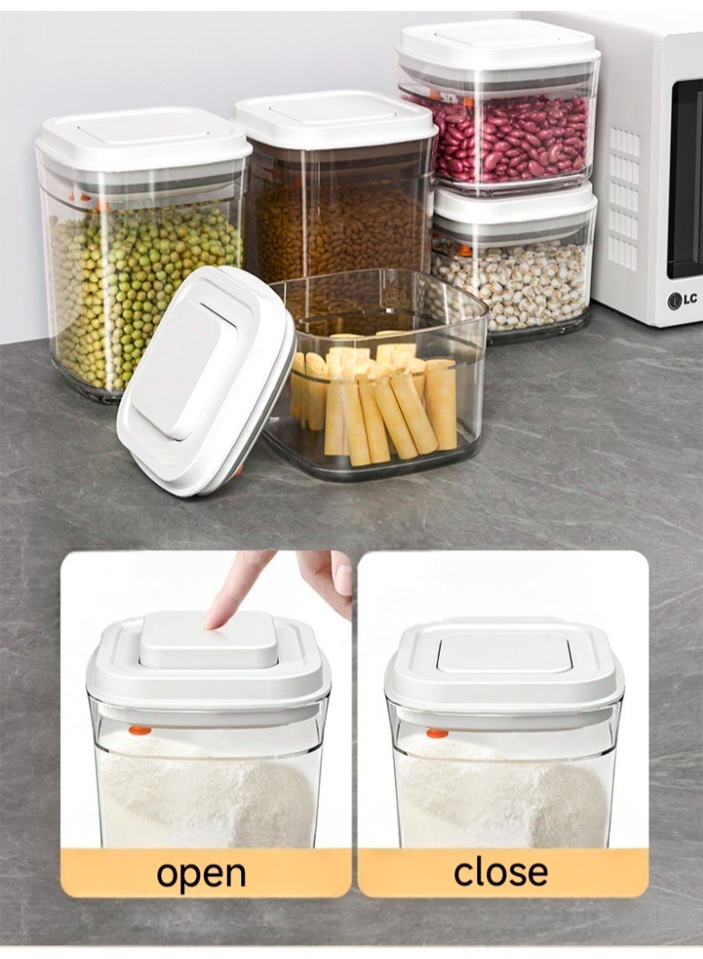 DC-ITECH Food Storage Containers, 6-Pack Airtight Storage Container Set, Organiser&Cereal Storage Containers for Kitchen with Lids - Image 3