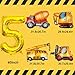 Tagberoy Construction Birthday Party Supplies 5 Year Old Large Construction Balloons 40Inch Gold Number 5 Balloon Construction Truck Foil Balloons for Boys 5th Construction Birthday Party Decorations - Image 4