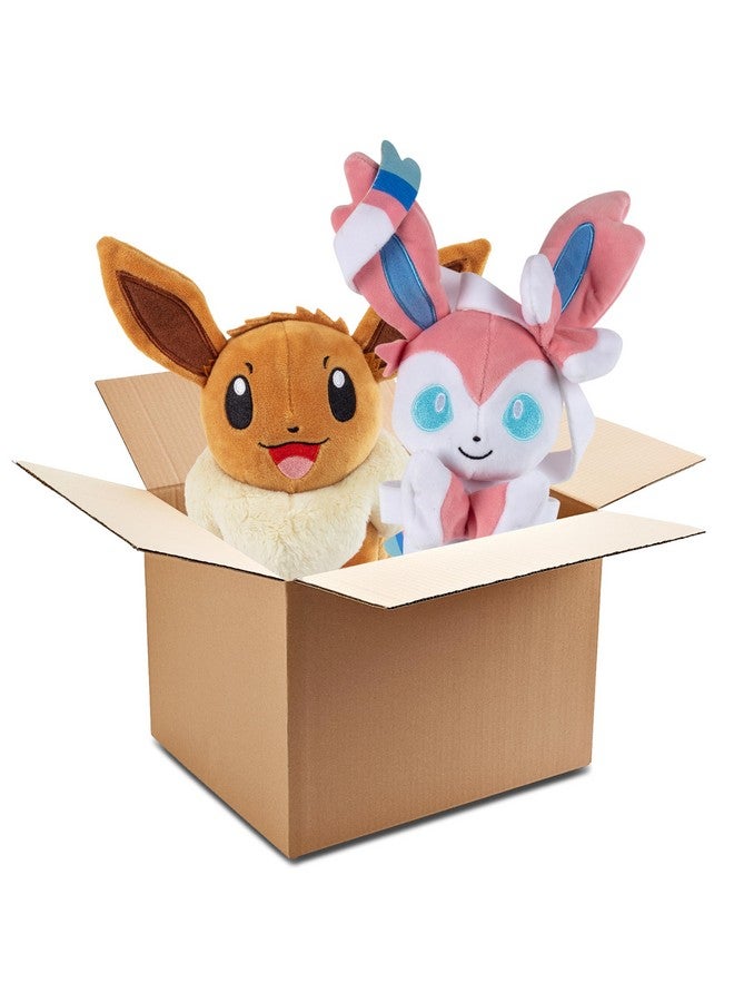 Jazwares Pokemon 8" Eevee Evolution Plush Mystery Blind Box 2-Pack - Receive 1 Eevee & 1 Assorted Random Evolution Figure Toy - Officially Licensed - Gift for Kids, Boys, Girls - 2+  - Image 3