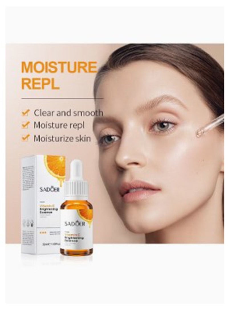 Whitening and moisturizing set with vitamin C extract to soften the skin, consisting of two pieces, serum _ eye cream