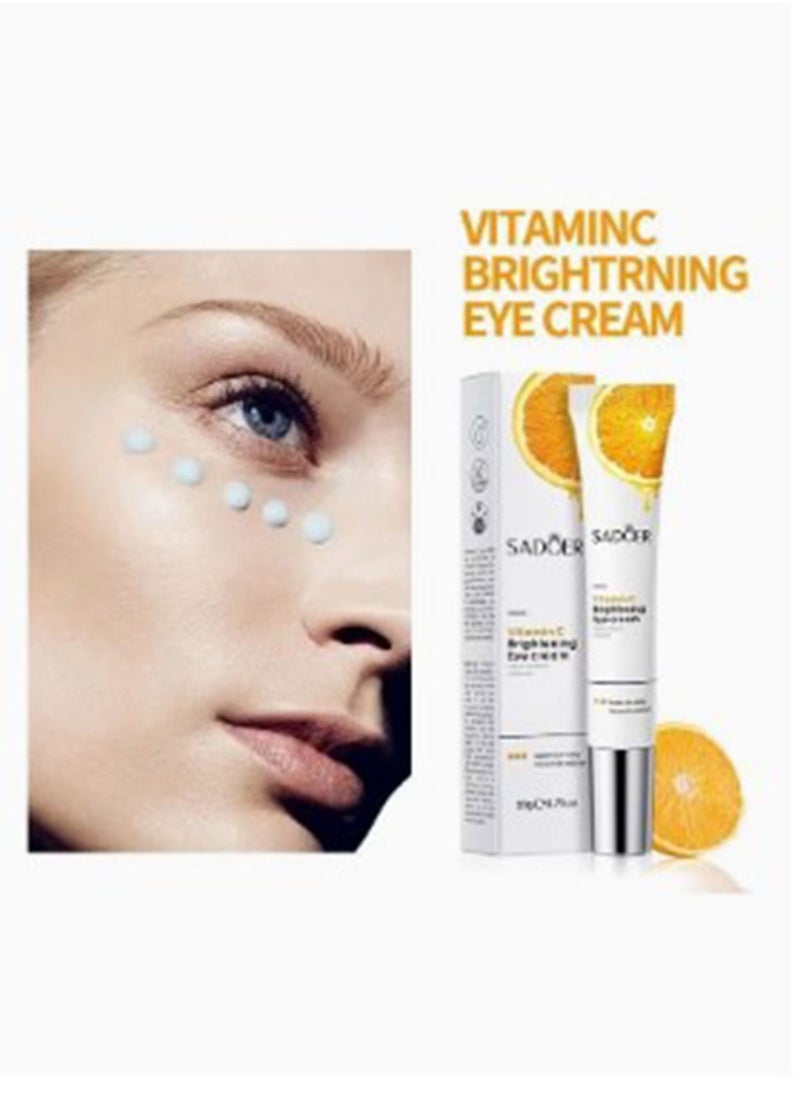 Whitening and moisturizing set with vitamin C extract to soften the skin, consisting of two pieces, serum _ eye cream