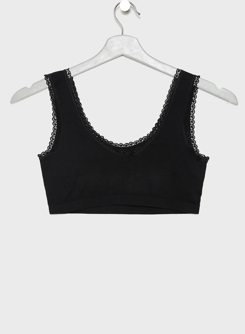 FOREVER 21 Geo-Trim Seamless Bralette