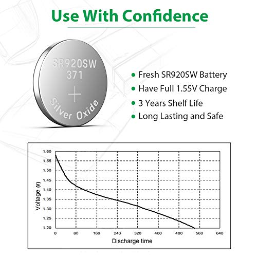 LiCB 20 Pack SR920SW 371 370 AG6 Battery 1.5V Button Cell Watch Batteries - Image 3