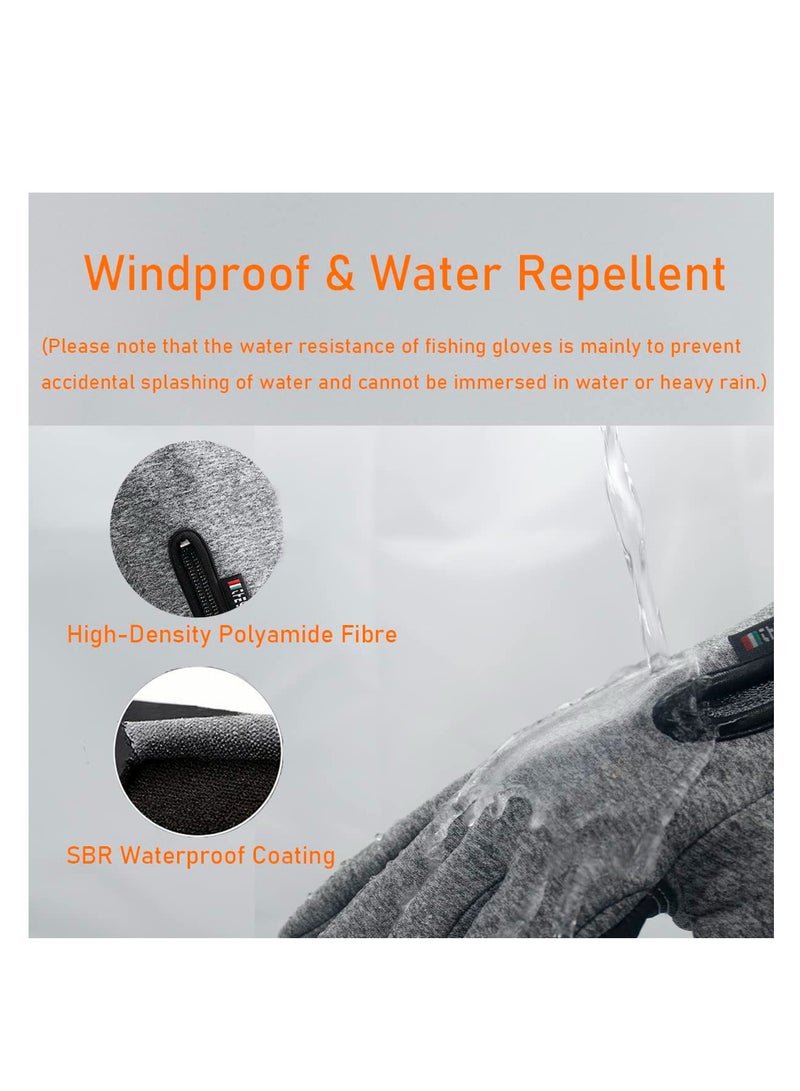 Winter Fishing Gloves for Men and Women - Windproof, Water-Repellent, Anti-Slip Touchscreen Gloves for Cold Weather Activities like Driving, Motorcycling, Running, Cycling, Skiing, and Hunting. - Image 5