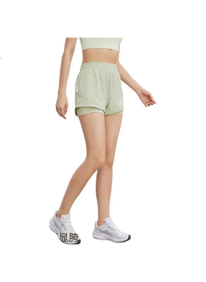 Liberal Freedom Shorts For Women, Fake Two-Piece Design, Anti-Exposure, Breathable, For Running, Fitness, Pilates, Jump Rope Training, Yoga Wear, Summer - Image 3