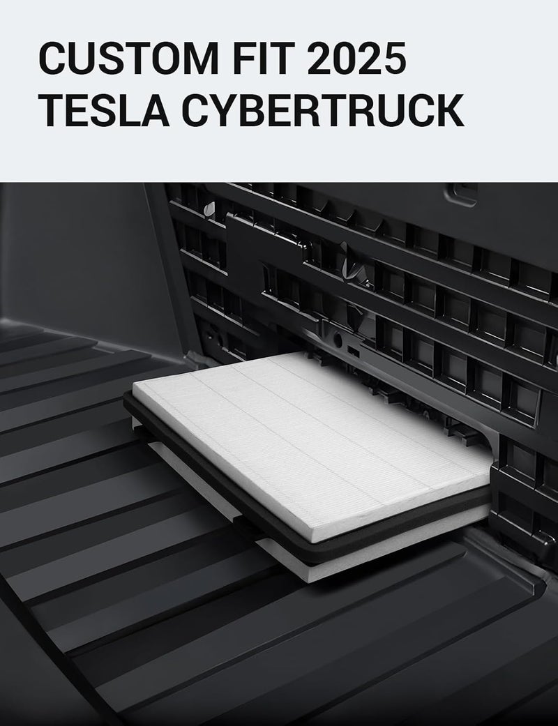 Basenor 2026 Upgraded Tesla Cybertruck Air Filter HEPA Cabin Intake Air Filter Replacement with Activated Carbon (Proprietary Design) Cybertruck Accessories 2024 2025 2026 - Image 2