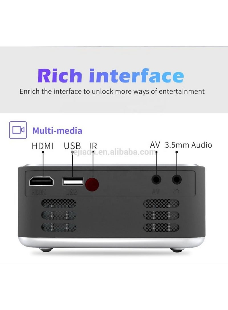 Mini Portable 1080P USB HD LED Home Media Player and Micro Cinema Projector  - Image 4