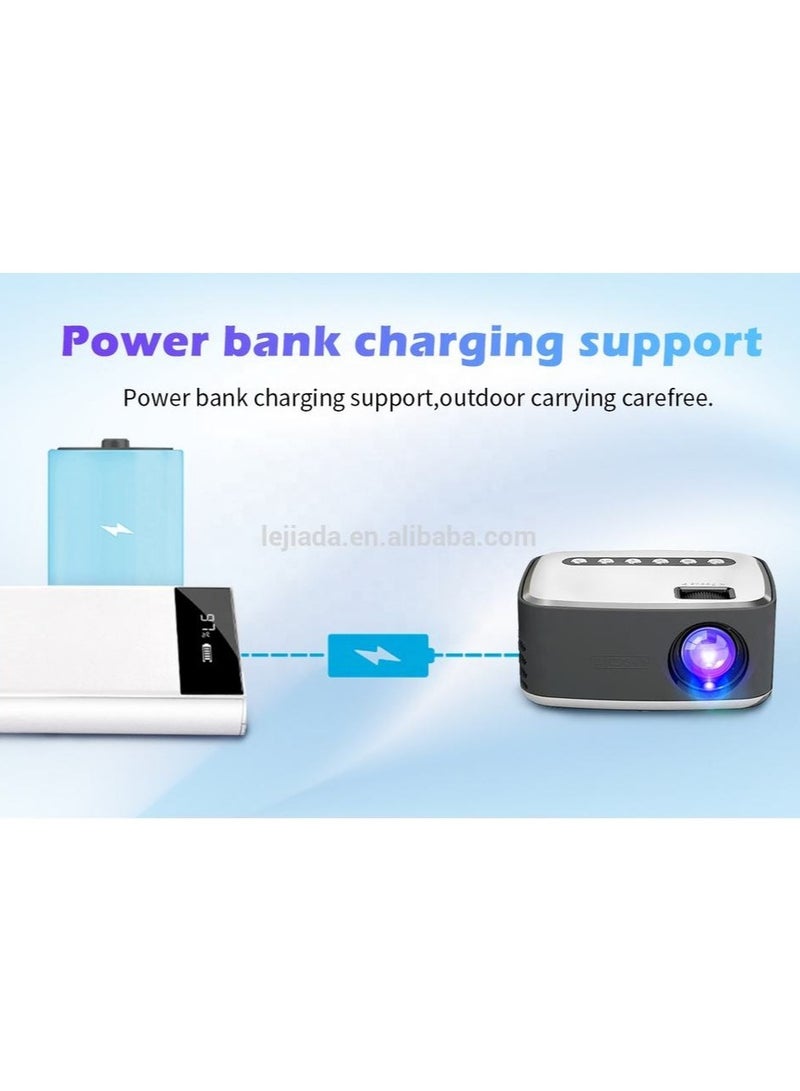 Mini Portable 1080P USB HD LED Home Media Player and Micro Cinema Projector  - Image 2