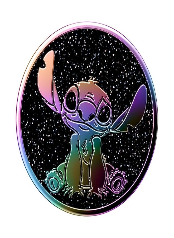 PopSockets Phone Grip with Expanding Kickstand, Adhesive Grip - Enamel Oil Slick Stitch - Image 5