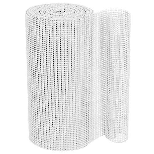 Smart Design Classic Grip Shelf Liner- Non Adhesive Home Organization Shelf Liners - Strong Grip, Non Slip, Easy Clean - Perfect for Desk, Shelves, Kitchen, Bathroom, Cabinet Protection - White​ - Image 2