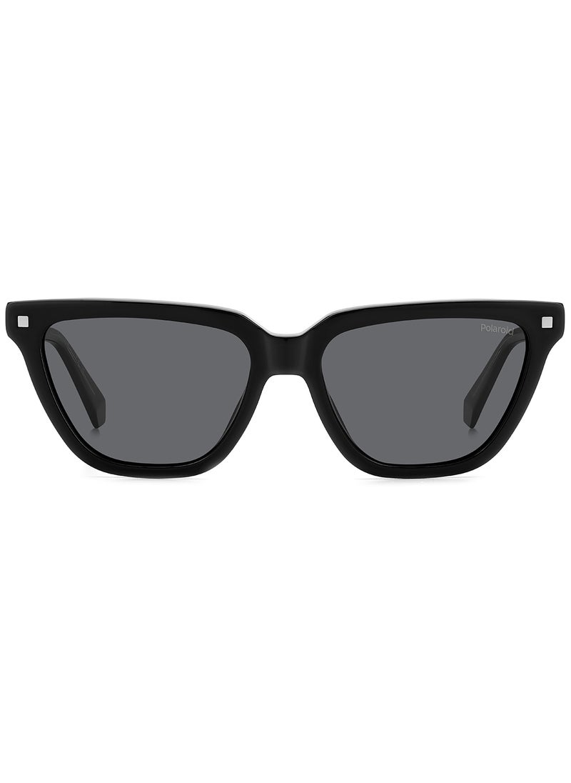 Polaroid Women's Polarized Rectangular Sunglasses - Pld 4157/S/X Black Millimeter - Lens Size: 55 Mm  - Image 3