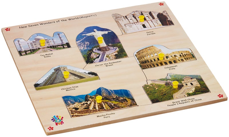 Skillofun Magnetic Kingsize ID - New 7 Wonders of The World, Multi Color - Image 3