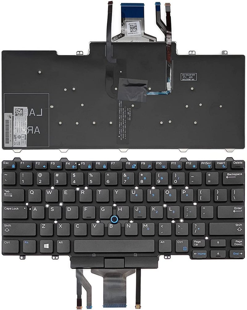 Wefly Laptop Keyboard Compatible for Dell Latitude E5450 E5470 E7450 E7470, for Latitude 7480 7490 5480 5488 US Layout - Image 4