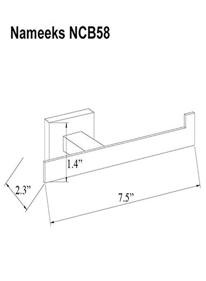 Nameeks NCB58 NCB Toilet Paper Holder, One Size, Black - Image 2