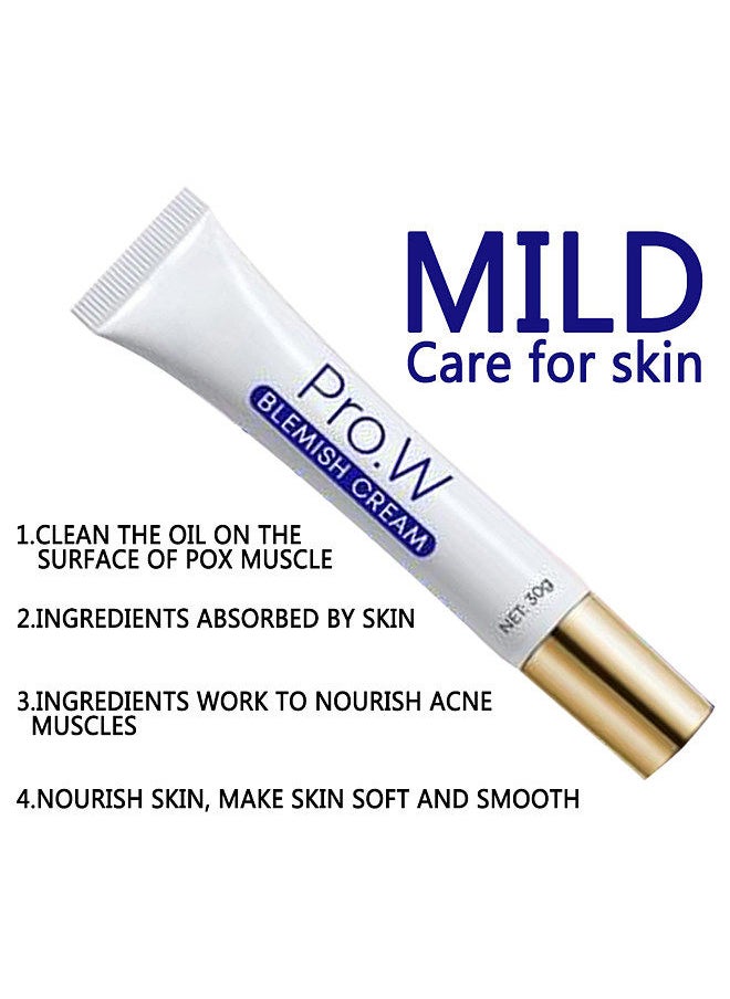 Generic - Pro. W Blemish Cream 30g Facial Cream Oil Control for Spots Freckles Acne Pimple Scar Dark Spots - Image 1