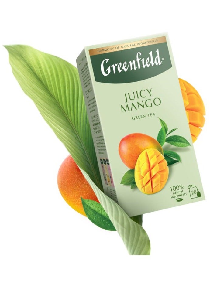 شاي أخضر بعصير المانجو 20 كيس شاي