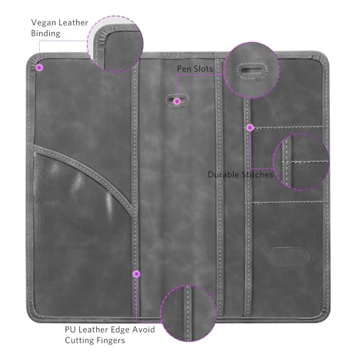 CoBak Car Registration and Insurance Holder - Vehicle Glove Box Car Organizer,Auto Truck Comparment Accessories Case with Magnetic Closure for Driver License,Cards - Image 2