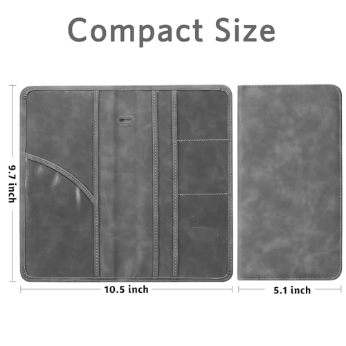 CoBak Car Registration and Insurance Holder - Vehicle Glove Box Car Organizer,Auto Truck Comparment Accessories Case with Magnetic Closure for Driver License,Cards - Image 5