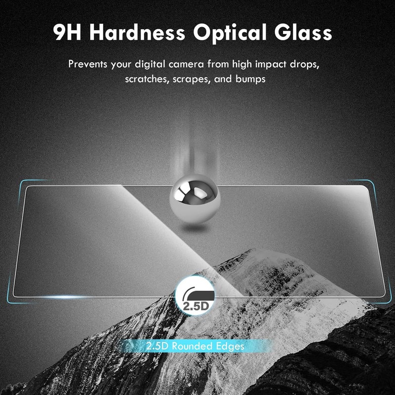 Rieibi 3 Packs Screen Protector for Fuji XT5 XT5 025mm Fujifilm XT5 XT5 Camera Tempered Glass Film for Fuji XT5 Accessories - Image 4