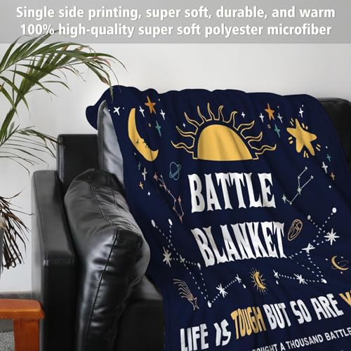 SteadStyle Cancer Care Gifts for Women, Get Well Soon Gifts Blanket for Her Him, Cancer Fighter Inspirational Quote Chemo Patient Gift - Meaningful Caring Message Battle Blanket - Image 5