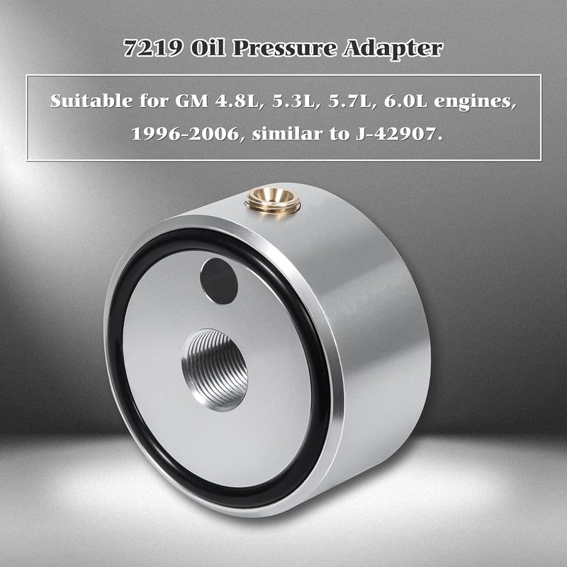 ROUTEKING EN-47971 & 7219 Oil Pressure Gauge Adapter Compatible with GM 4.8L, 5.3L, 5.7L, 6.0L Engines 1996-2006 on Generation IV & V V8 Engines - Image 2
