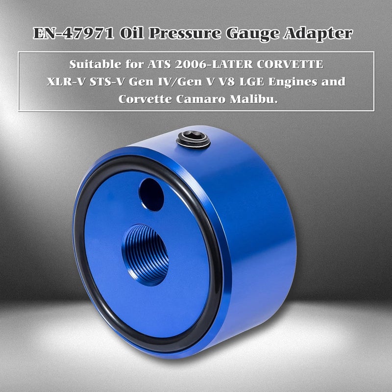 ROUTEKING EN-47971 & 7219 Oil Pressure Gauge Adapter Compatible with GM 4.8L, 5.3L, 5.7L, 6.0L Engines 1996-2006 on Generation IV & V V8 Engines - Image 3