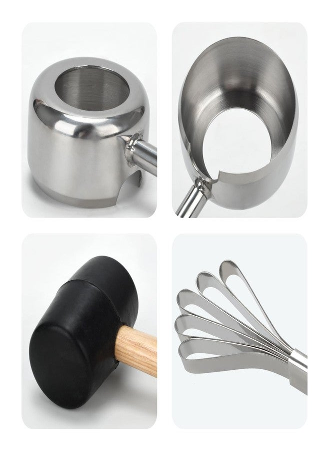 Zalaxt Coconut Opener Tool Set,Food Grade Coconut Opener,Coconut Scraper for Kitchens,Picnics and Beach Vacations - Image 2