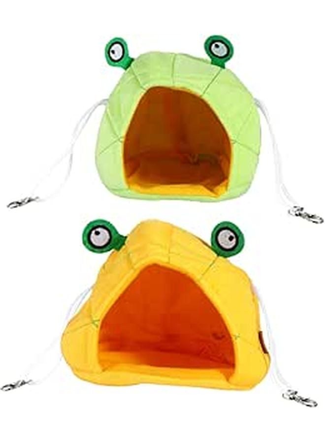 Gray Frog Shaped Hanging Pet Hammock Soft Warm Nest Bed for Hamsters Ferrets - Image 1