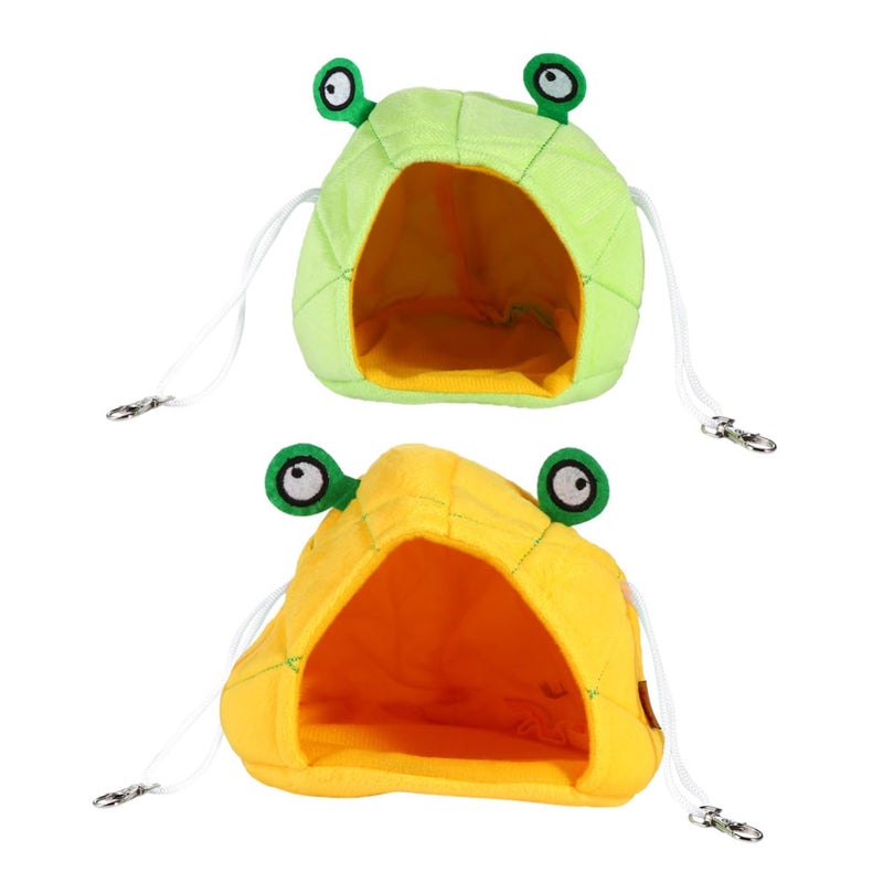 Gray Frog Shaped Hanging Pet Hammock Soft Warm Nest Bed for Hamsters Ferrets - Image 2
