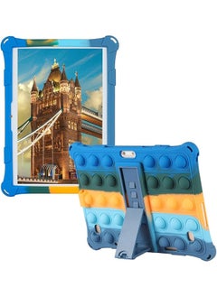 Tablet Case For 10 Inch 10.1 Inch Universal Tablet Protective Cover Compatible With Qunyico Meize Pritom Feonal Antemper Marvue Dragon Touch Winsing Fangor Zzb Tablet Dark Blue