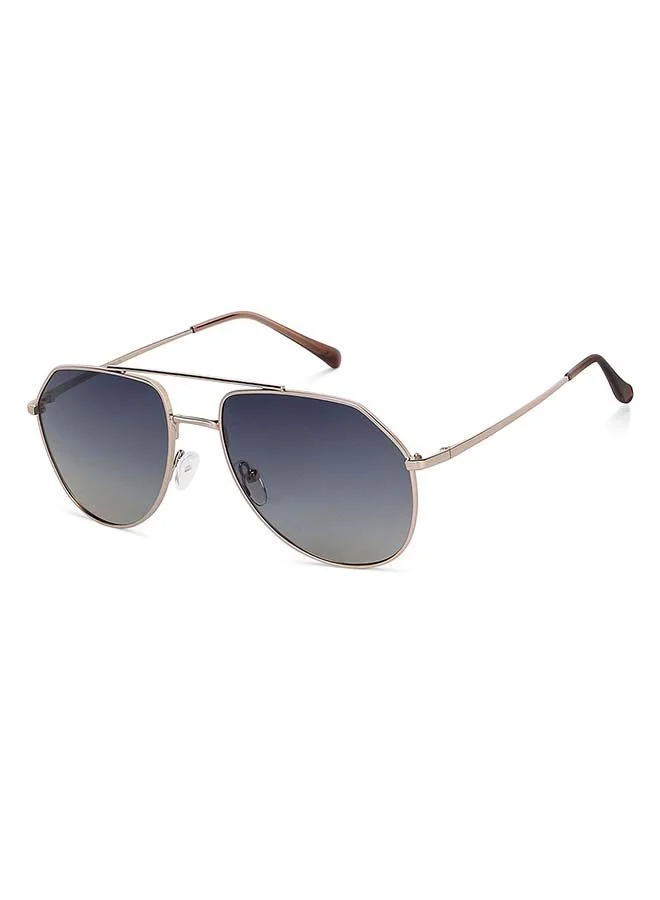 VINCENT CHASE Vintage Full Rim Aviator Frame Polarized & UV Protected Sunglasses VC S13715 - 58mm - Gold