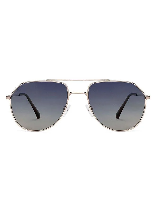 VINCENT CHASE Vintage Full Rim Aviator Frame Polarized & UV Protected Sunglasses VC S13715 - 58mm - Gold