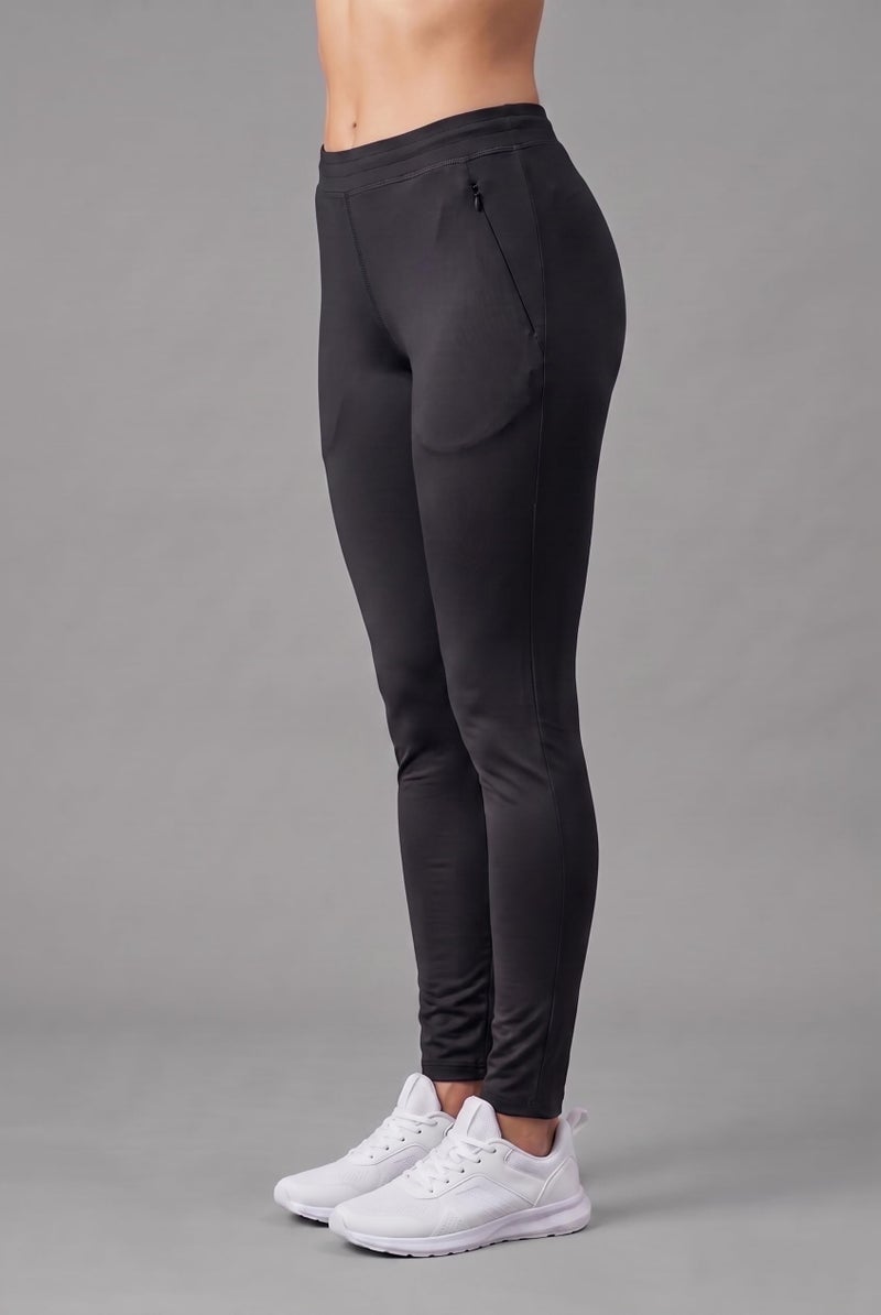 Mehrang Stretchable Yoga Pants for Women & High Rise Gym Pants for Women Workout with Mesh Insert & Side Pockets (in, Alpha, 3XL, Black) - Image 5