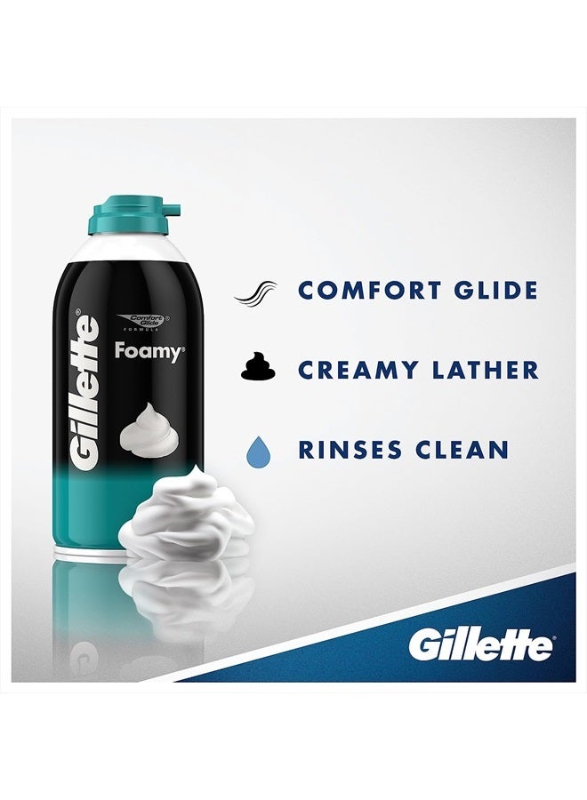 Gillette كريم حلاقة رغوي، للبشرة الحساسة، 11 أونصة - Image 5