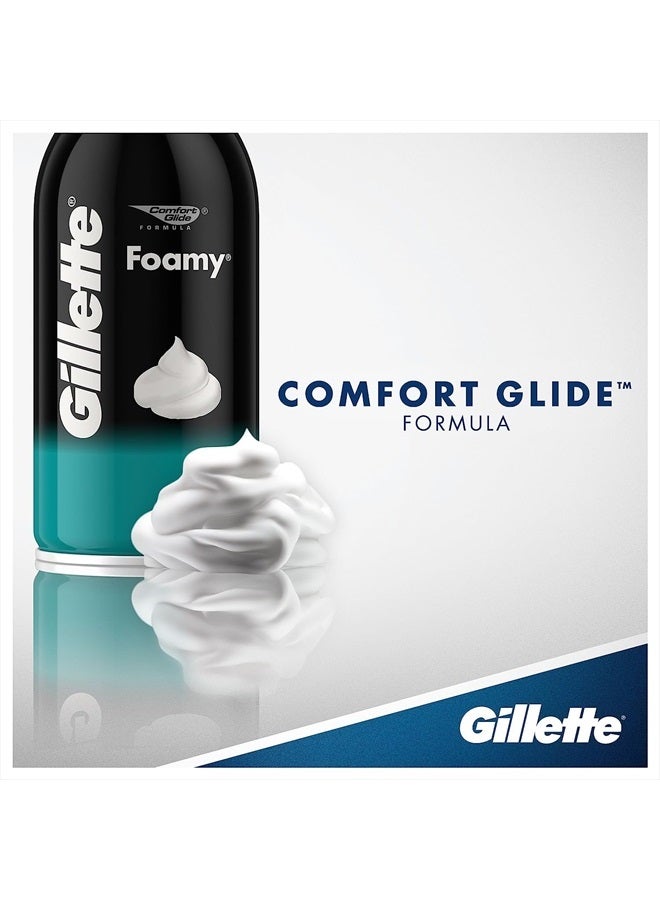 Gillette كريم حلاقة رغوي، للبشرة الحساسة، 11 أونصة - Image 4
