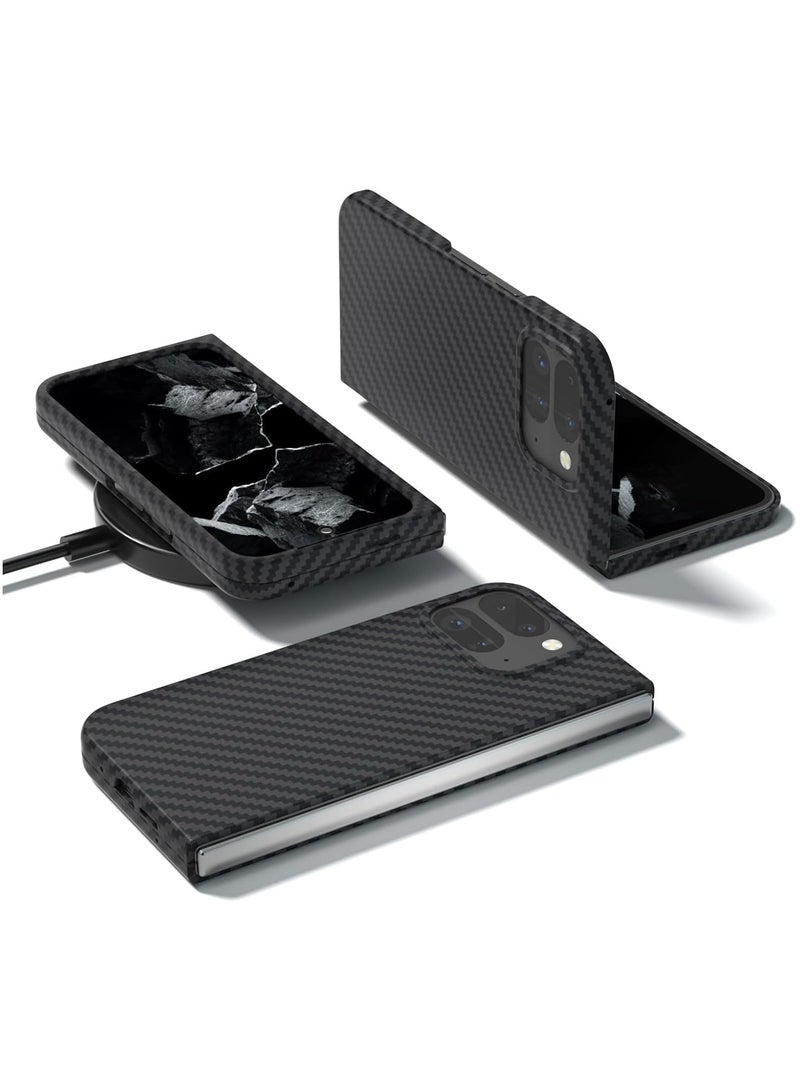general Carbon Fiber Case Compatible with Google Pixel 9 Pro Fold 2024 | Ultra-thin Hard Plastic PC, Matte Finish and Stylish Protective Case - Image 3