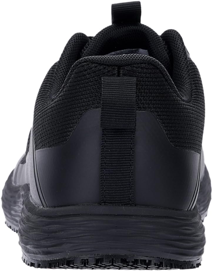 WHITIN Work Shoes for Men Non Slip Restaurant or Food Service Sneakers Size 12 Water Resistant Wide Toe Box Zero Drop Chef Comfort Kitchen Lightweight Footwear Black 46 - Image 3