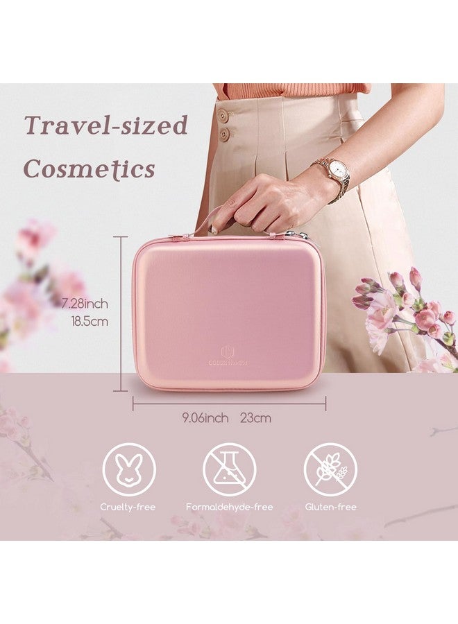 كولور_نيمف مجموعة مكياج كولور نيمف للمراهقات مع حقيبة يد وردية قابلة لإعادة الاستخدام، مجموعة مكياج شاملة للفتيات مع ظلال عيون وأحمر خدود وبرونزر وهايلايتر وملمع شفاه - Image 2