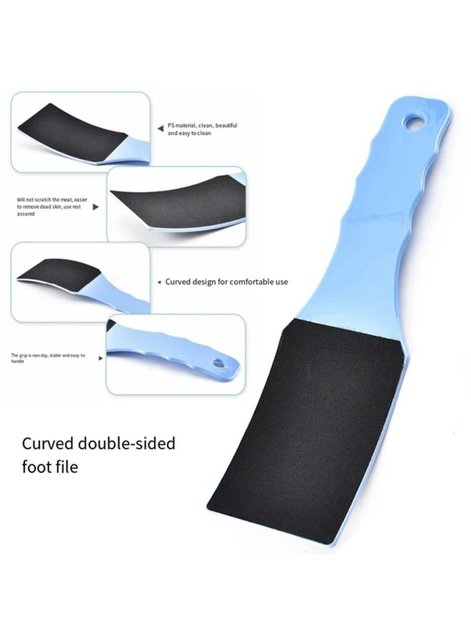Pink 5Pcs Pedicure Kit Dual Sided Foot File Callus Remover And Scrubber For Smooth Feet - Image 3