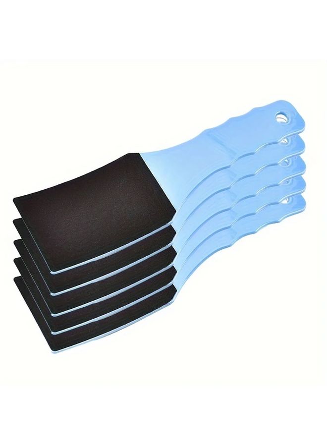 Pink 5Pcs Pedicure Kit Dual Sided Foot File Callus Remover And Scrubber For Smooth Feet - Image 5