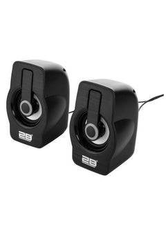 2B Computer Gaming Speakers - 3W*2 RGB Lights Wired Stereo Mini - 3.5mm Jack + 2.0 USB Powered For Gaming/Movie/Music/PC/Laptop  - Image 3