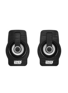 2B Computer Gaming Speakers - 3W*2 RGB Lights Wired Stereo Mini - 3.5mm Jack + 2.0 USB Powered For Gaming/Movie/Music/PC/Laptop  - Image 4